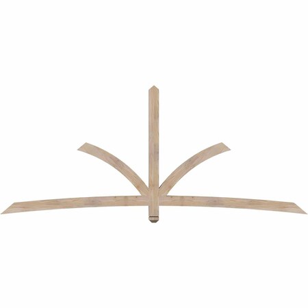 Ekena Millwork Davenport Smooth Timber Gable Bracket, Douglas Fir, 108"W x 45"H x 3 1/2"D x 3 1/2"F, 10/12 Pitch GBW108X45X0404DAV00SDF